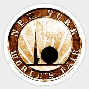 1939 - 1940 New York Worlds Fair Sticker